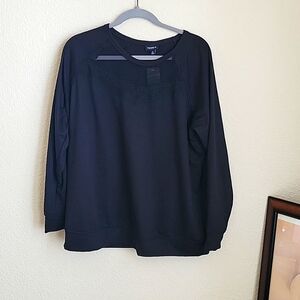 Torrid Black Lace Inset Pullover Top